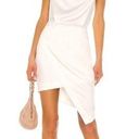 Elliatt NEW  Camo ASYMMETRIC White Ivory SATIN Halter DRAPED Cocktail dress sz S Photo 0