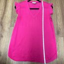 Kate Spade  NY Womens Pink Cap Sleeve V Neck Blouse Size Small Live Colorfully Photo 6