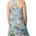 prAna  Workout Dress Blue Graceful Print Yoga Halter Dress Women’s Size Medium Photo 7