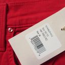 NWT Mother Rambler Ankle in Ribbon Red Straight Crop Jeans 30 Photo 2