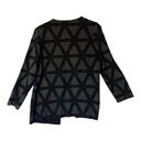 Ming Wang  Sapphire womens medium cardigan blazer black silver sparkle fancy Photo 2