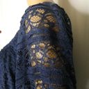 Trixxi  Dark Blue Floral Lace Lined Mini Dress 1X Photo 10