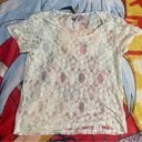 love on a hanger Coquette lolita  Cream and white lace top size medium Photo 0