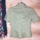 DKNY  Jeans Military Green Button Front Shirt Photo 7