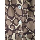 East 5th  Womens Plus 1X Linen Blend Animal Print Button Up Shirt 3/4 Sleeve Photo 3