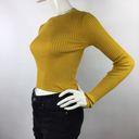 SEEK the Label  Ribbed Long Sleeve Top Size M Photo 6