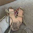 Dream Paris Worn once! High Heels Stilletos Strappy Gladiator Square Open Toe Heels Sandals Photo 4