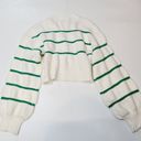 superdown  Sophia Stripe Sweater in White & Green Photo 8