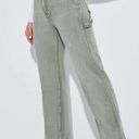 SheIn Green Straight Leg Jeans   Photo 1