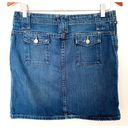 Polo Vintage Y2K  Ralph Lauren Carolyn Cotton Blue Jeans Denim Mini Skirt Sz 6 Photo 1