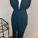 Misha Collection ‎ Green Edita Tapered Pantsuit Size M Photo 3