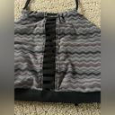 Athleta  Gray Zig Zag Halter Bikini Top Size XS Bin 62 Photo 1