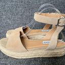 Steve Madden  Gabi Espadrille Platform Sandal Tan Suede Women’s Size 8.5 Photo 8