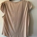 Adrianna Papell Short Sleeve Blouse Large Photo 1