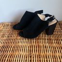 Michael Kors Michael  Black Suede Peep Toe Booties Photo 1