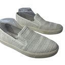 Sam Edelman SAME EDELMAN Erie White Woven Slip On Sneakers Rubber Sole Women’s 10.5 Photo 1