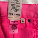 Alice + Olivia  Good High Rise Exposed Button Fly Jean Neon Pink Skinny Ankle 26 Photo 5