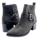 ALLSAINTS NIB  Jason Boot Charcoal Gray Suede Buckle Ankle Bootie Women’s Size 9 Photo 1