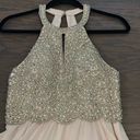 Petal Amelia Couture  Pink Beaded Halter Formal Evening Gown Prom Dress Size 8 Photo 1