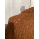 Everlane  Burnt Orange Alpaca And Wool Blend Pullover Fuzzy Sweater Photo 4