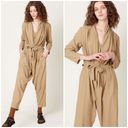 Black Crane 100% cotton jumpsuit in mocha Tan Size L Photo 3