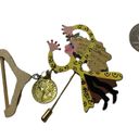 The Hanger Vintage Stick Pin Hat Pin Woman with Greek Coin and Clothes Photo 2