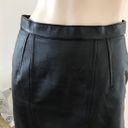 Vintage 90s High Waist Leather Skirt S/M Black Photo 3