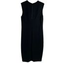 Vince  Ponte Knit Sleeveless Formfitting Pencil Midi Black Dress Women’s Size S Photo 2