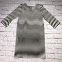 Karen Kane  Womens Size XS Black White Stripe V Neck Dress Photo 2