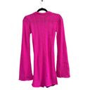 Nasty Gal Stitchy Backless Knitted Mini Cover Up Dress Hot Pink NWT Large Photo 1