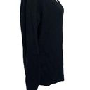 360 Cashmere  Classic V Neck Pullover Sweater Merino Wool Cashmere Black Size M Photo 1