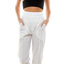 TCEC | Smocked Waist Jogger with Pockets | White | S | CP9480 | Sample Sale Photo 1