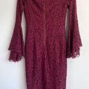 Bardot Maroon Lace Off The Shoulder Midi Dress Photo 6