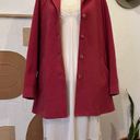 Pendleton  Pink 100% Lambswool Long Button Front Peacoat Winter Coat Photo 14