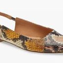 Madewell  The Margot Snake Embossed Slingback Leather  Flats Photo 0