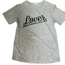 Rebecca Minkoff Lover  Tee Heather Gray XS Crew Neck Tee Photo 1