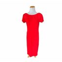 Kensie Womens  Pretty Red Statement Sheath Dress - Sz M Photo 1