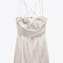 ZARA Mini Dress Satin Corset  Effect Coctail Party Night Out Wedding Photo 6