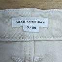 Good American  Womens Size 0/25 Jeans Cream Straight Leg Denim Pants TINY FLAW Photo 9