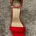 Shoe Land Red Platform Heels Photo 1