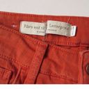 Pilcro and the Letterpress NWT Anthropologie Pilcro High Rise Bootcut Crop Dark Orange Distressed Jeans 25 Photo 4