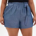 Torrid Blue Paperbag Shorts Photo 0