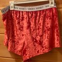 Victoria's Secret Victoria Secret Red Crushed Velvet Velour Sleep Shorts Size XL Photo 4