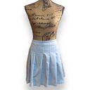 American Eagle  Pleated Mini Skirt With Pockets Baby Blue Women’s Size 12 Photo 2