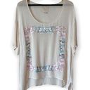 Chaser  Semi Sheer Embroidered Pop Over Top Photo 0