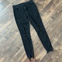 American Eagle AEO  The Dream Jean Hi Rise Ripped Jeggings Black Size 4 SHORT Photo 3