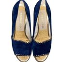 Jack Rogers  Palmer Wedge size 7.5 blue suede Photo 0