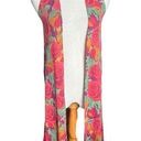 LuLaRoe New Womens  Joy Ribbed Rose Print  Kimono Flowy Sleeveless Duster - Sz XS Photo 0