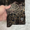 True Grit Vintage  Crushed Cotton-Velvet Cheetah Print. Lined Jacket-Shirt Photo 2