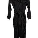 Good American  Black Cargo Jumpsuit Size 1 Small NWT Photo 0